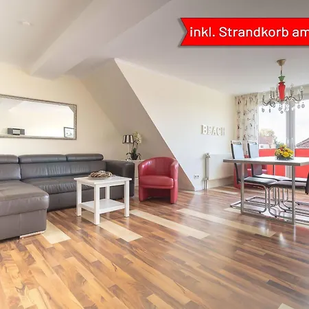 Apartment Haus Godewind 14 Mit Strandkorb *
